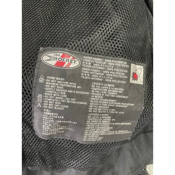 Joe Rocket Phoenix 4.0 Mesh Motorcycle Jacket Black Armor L Riding Racing - Picture 4 of 12